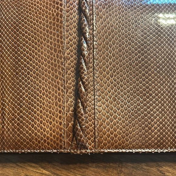 Vintage Genuine snake skin clutch made in Argentina - Picture 4 of 13